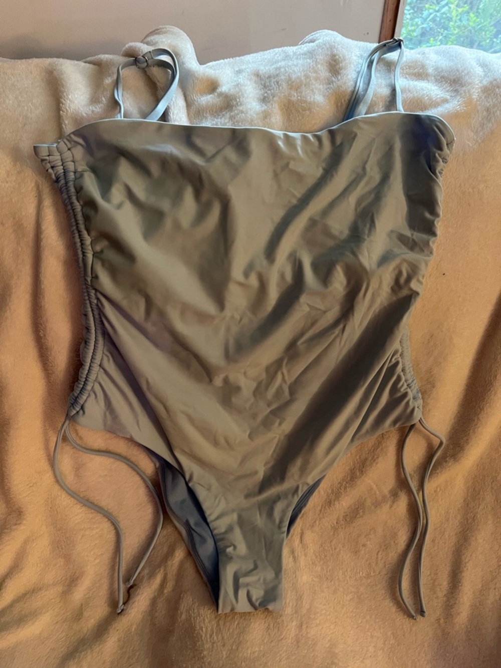 No Boundaries Light Blue One-Piece Swimsuit
